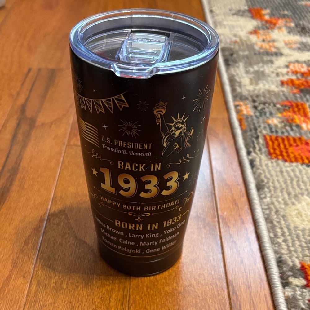 Black 1933 Commemorative Insulated Tumbler
